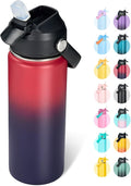 Fijinhom 18oz Insulated Stainless Steel Water Bottle, Wide Mouth Double Wall by Fijinhom