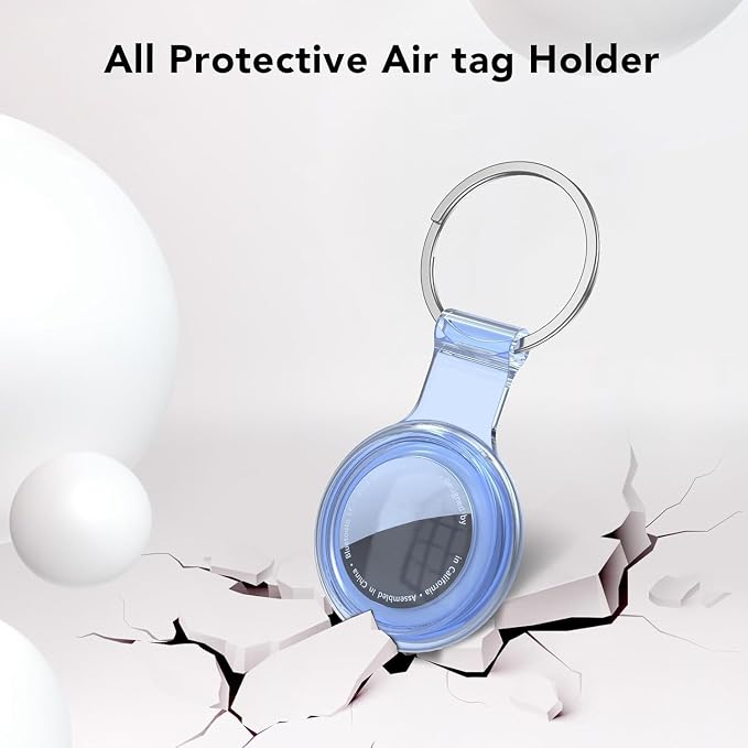 Compatible with AirTag Holder Case Keychain 4 Pack, - Image 6