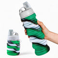 Reusable BPA Free Foldable Silicone Water Bottles by MAKERSLAND