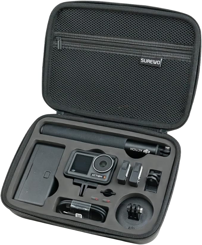 SUREWO Surface-Waterproof DJI Osmo Action 6 Carrying Case, Travel Portable Bag by SUREWO