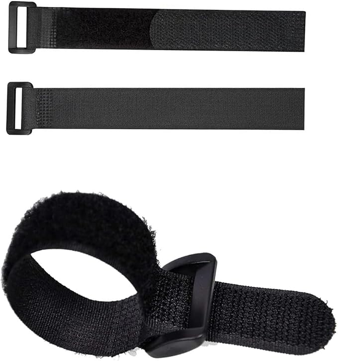 20 Pack 8 Inch Reusable Fastening Cable Ties and Cable Straps, Adjustable - Image 3
