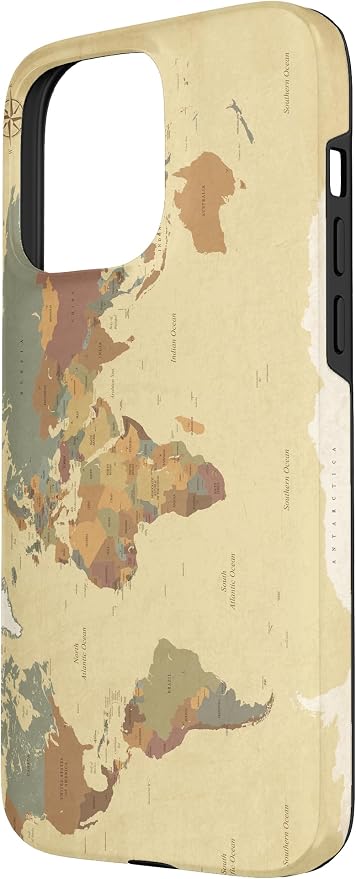 Globe Map Smartphone Cell Cover Gift World Map Pattern Phone Case - Image 2