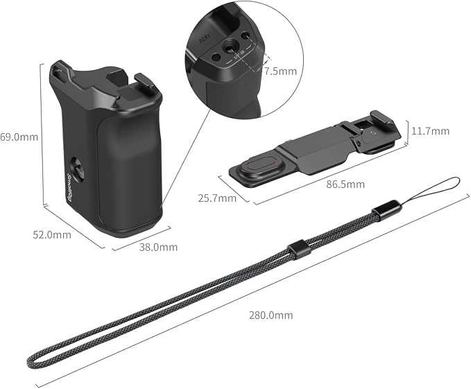 SmallRig Handle for DJI Osmo Action 6, Street Photography Side Grip - Image 2