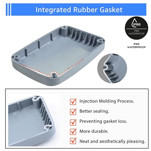SuperInk PVC/ABS Plastic Dustproof Waterproof IP66 Electrical Junction Box 4.9 - Image 7