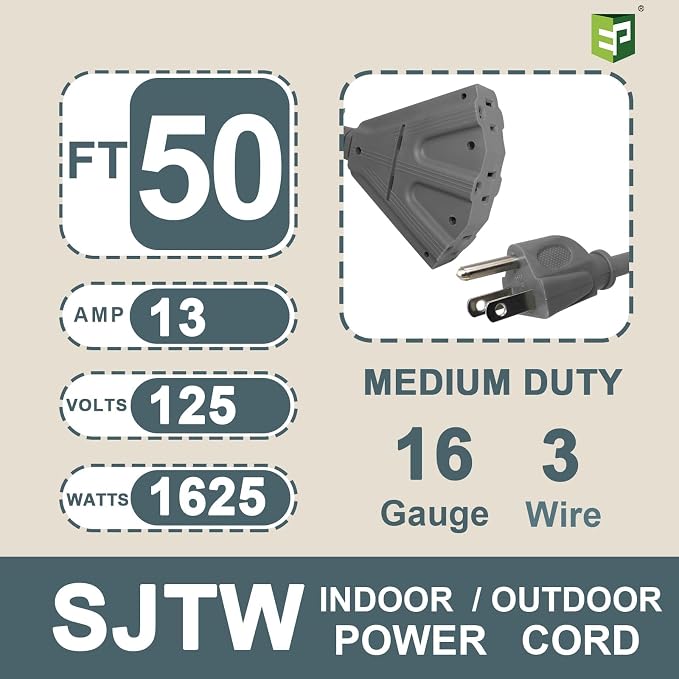 EP 50 Ft Outdoor Extension Cord - Image 2