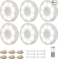 6 Pack Under Cabinet Lights, 16 LEDs Wireless Motion Sensor Light Puck Light by Electight