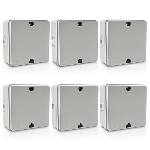 NineLeaf Junction Box, Waterproof Electrical Box IP66 Water Resistant Dustproof by NineLeaf