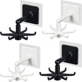 4 Pieces 360 Rotating Folding Hook Multi-purpose Hanging Utensil Holder Hook by Jetec