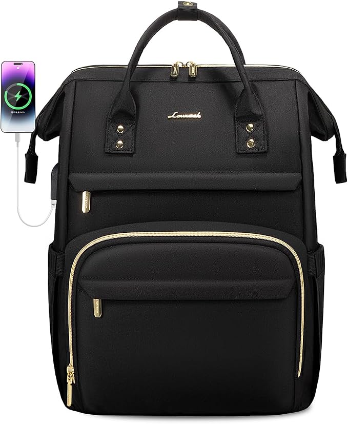 LOVEVOOK Laptop Backpack, 15.6 Inch Professional Womens Purse Computer Bag - Image 7
