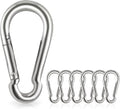 Locking Carabiner Clips, Stainless Steel Spring Snap Hook Locking Carabiner by Acquwistach