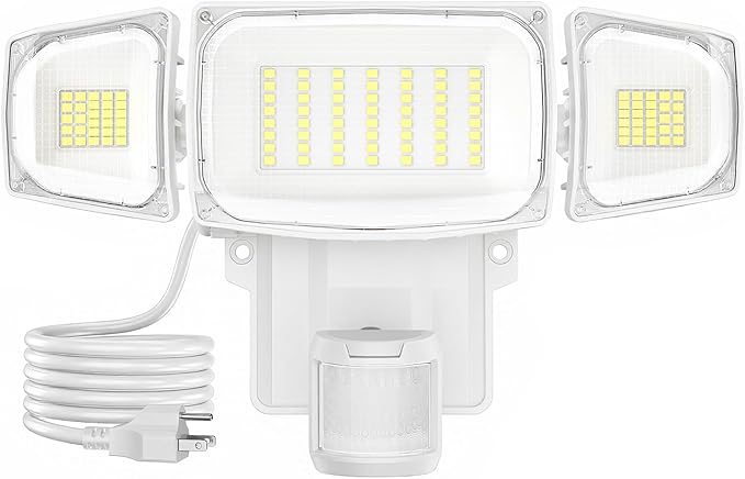 Olafus 70W Motion Sensor Outdoor Light Plug in, Motion Flood Light Dusk to Dawn by Olafus