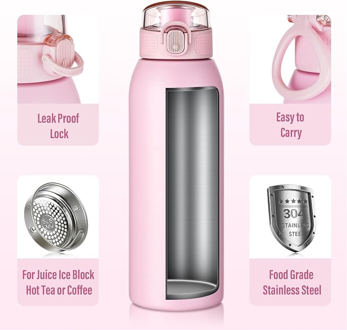 Insulated Water Bottle 18 oz - Image 4