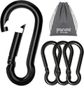 Pixel Panda 3.1&4 Inch Heavy Duty Carabiner Clips Load 1000lbs, 2&4&8Pack Large by PixelPanda
