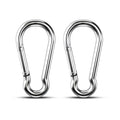 Large Carabiner Clip Hooks, 304 Stainless Steel Spring Snap Hook Fits Camping by KINLINK