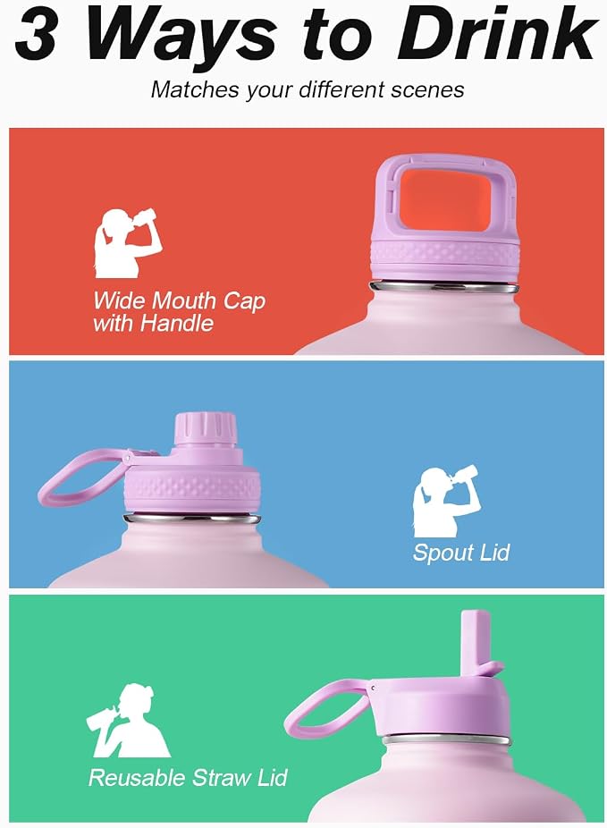 Coolflask 128 oz Gallon Water Bottle Insulated - Image 5
