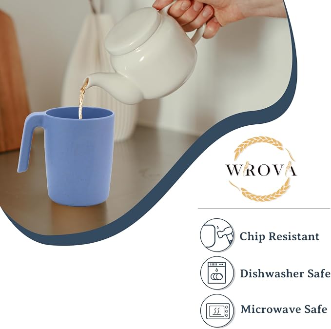 Wrova 16oz Wheat Straw Cups - Image 3
