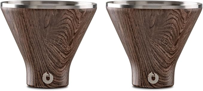 Snowfox Premium Vacuum Insulated Stainless Steel Martini Glass, Martinis Stay by Snowfox