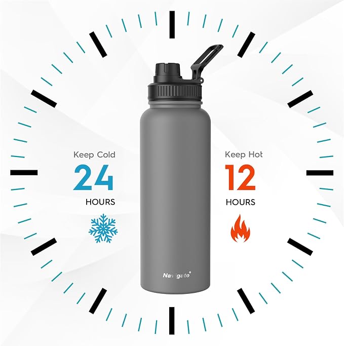 Navigate 40 oz Insulated Stainless Steel Sports Water Bottle - Image 2