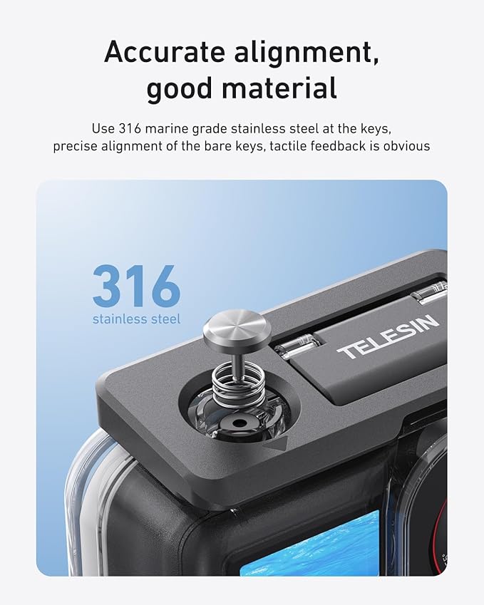 TELESIN Waterproof Case With Floating Stick - Image 7