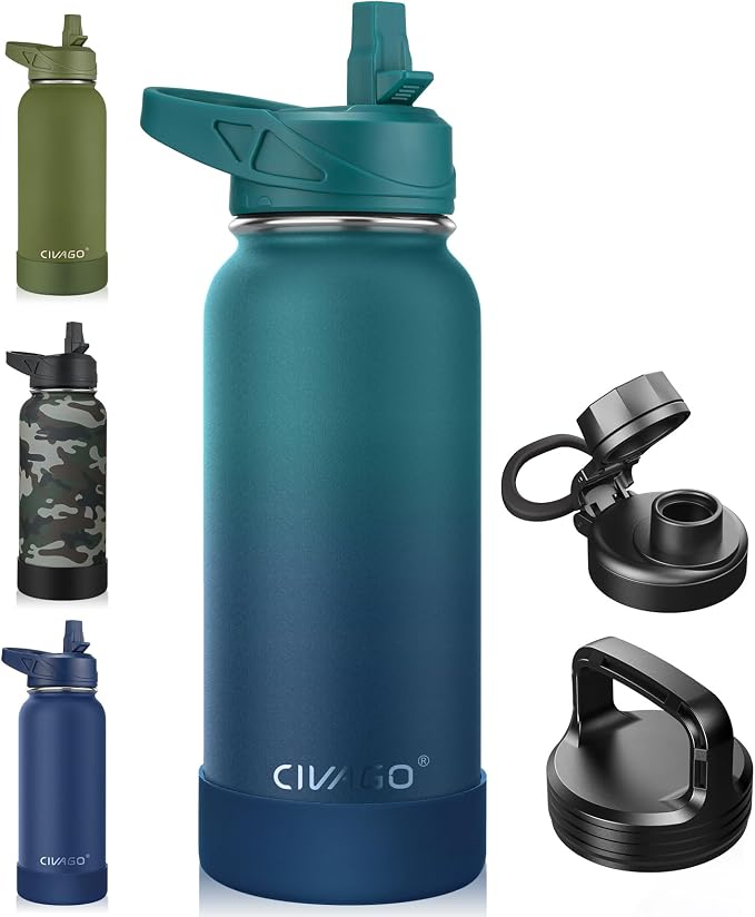 CIVAGO 32 oz Insulated Water Bottle by CIVAGO