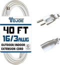 YOJOE Indoor Outdoor Extension Cord, 3 Prong 13A Weatherproof Power Cord by YOJOE