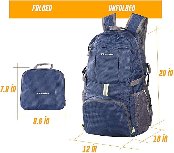 35L Lightweight Packable Backpack Waterproof Durable Hiking Travel Backpack - Image 3