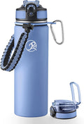 GOSWAG Insulated Sports Water Bottle, 24oz 2 Lids, Stainless Steel Water Bottles by GOSWAG