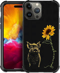 for iPhone 15 Pro Max Case, Pig Sunflower Yellow Sunshine Pattern Graphic by FKBRCL4U