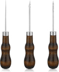 ZXIIXZ 3 Pcs Sewing Awl, Leather Scratch Hollow Hook Awl Tool Kit, Awl Tool by ZXIIXZ