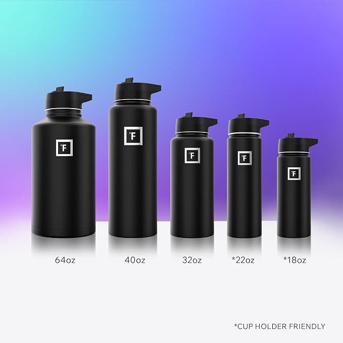 IRON °FLASK Camping & Hiking Hydration Flask - 32 oz Cobalt - Image 6