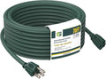 EP 75FT Green Outdoor Extension Cord, 16/3 SJTW Heavy Duty Waterproof, 3 Prong by ENERGYPRO