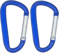 LESHIRY Large Carabiners Keychain 3" Aluminum D Shape Premium Durable D-Ring by LESHIRY