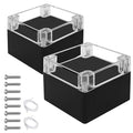 LeMotech Junction Box with Clear Cover IP65 Waterproof Project Box Dustproof by LeMotech