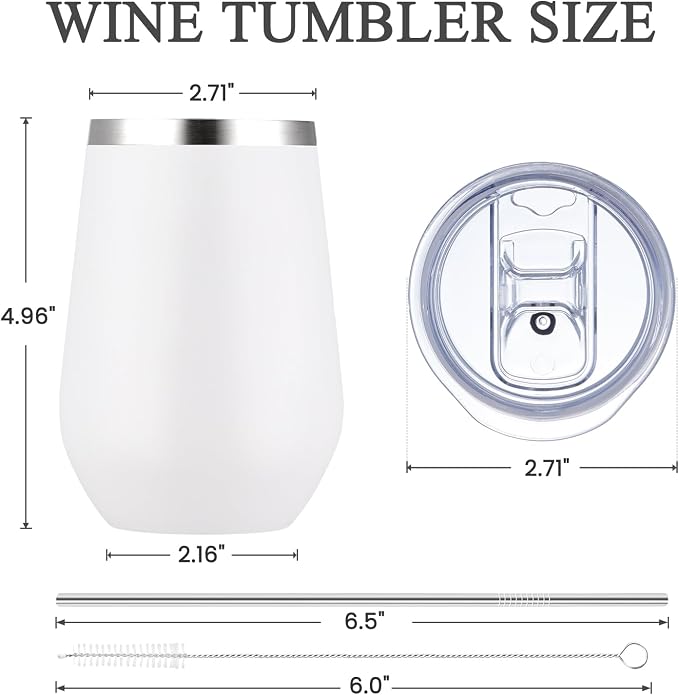MEWAY 12oz Insulated Wine Tumbler - Image 6