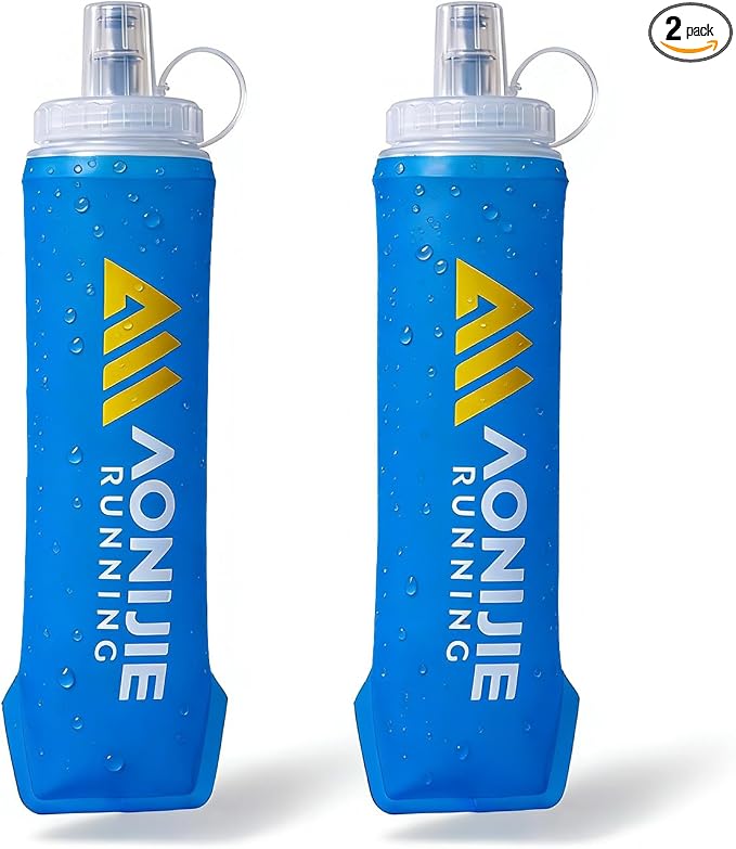 AONIJIE 500ml/2Pcs Soft Flask Collapsible Water Bottle by AONIJIE
