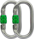 Heavy Duty Locking Climbing Carabiner Clip CE Rated 25 kN 5600 LB Rugged by BYANG