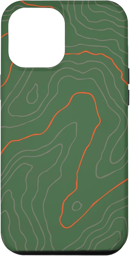 Backcountry Topo Guide Orange Lines Topographical Map Case by Unknown