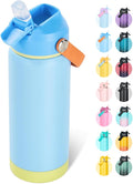 Fijinhom 18oz Insulated Stainless Steel Water Bottle, Wide Mouth Double Wall by Fijinhom