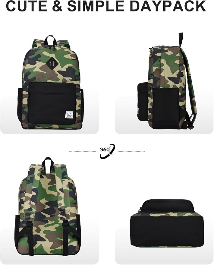 VASCHY Lightweight Backpack for Men, Water Resistant Classic Daypack for Travel - Image 6
