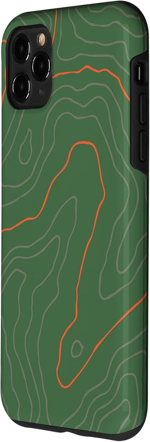 Backcountry Topo Guide Orange Lines Topographical Map Case - Image 2