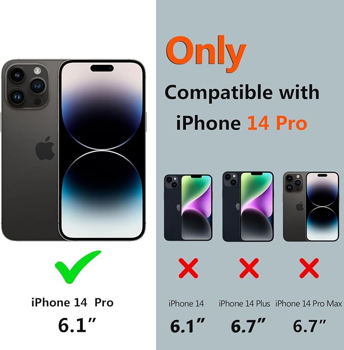 for iPhone 14 Pro Case Waterproof, Full-Body Hard Case Built-in - Image 2