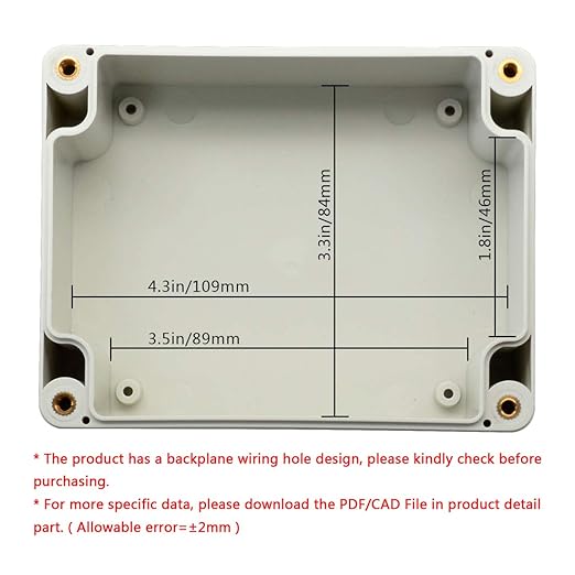 LeMotech ABS Plastic Junction Box, Dustproof Waterproof IP65 Electrical Box - Image 5
