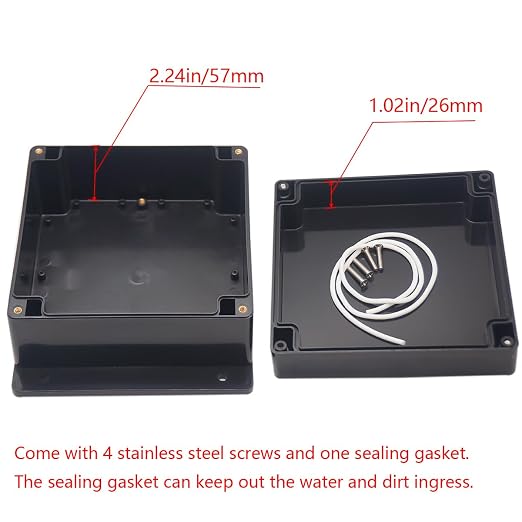 Junction Box IP65 Waterproof ABS Plastic Electrical Project Case Power Junction - Image 4