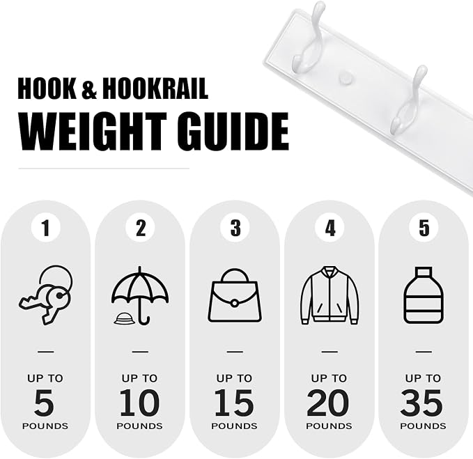 Badiano Wooden Coat Rack, Wall-Mounted Organizer - Image 3