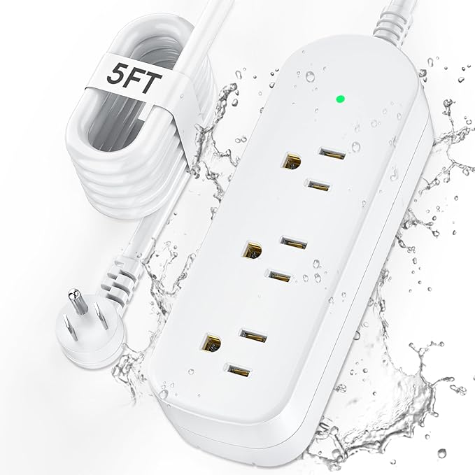Outdoor Power Strip Weatherproof, IPX6 Waterproof Surge Protector by ZZJPowerStrip