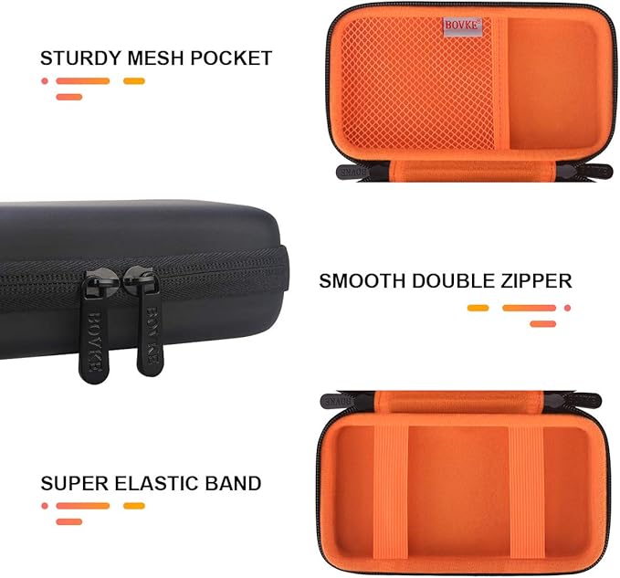 BOVKE PU Hard Travel Case for MacBook Air Pro Power Adapter Apple MagSafe 2 - Image 3