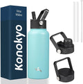Konokyo 32 oz Insulated Water Bottle Stainless Steel Sport Bottles by Konokyo