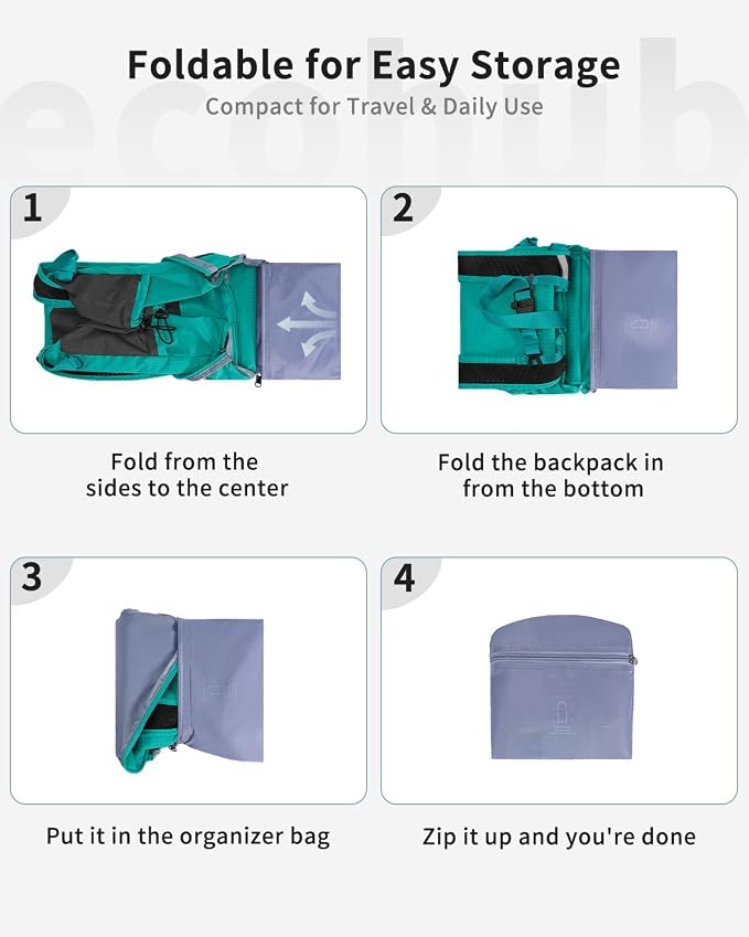 ECOHUB 15L Lightweight Casual Daypack, Packable Backpack - Image 2