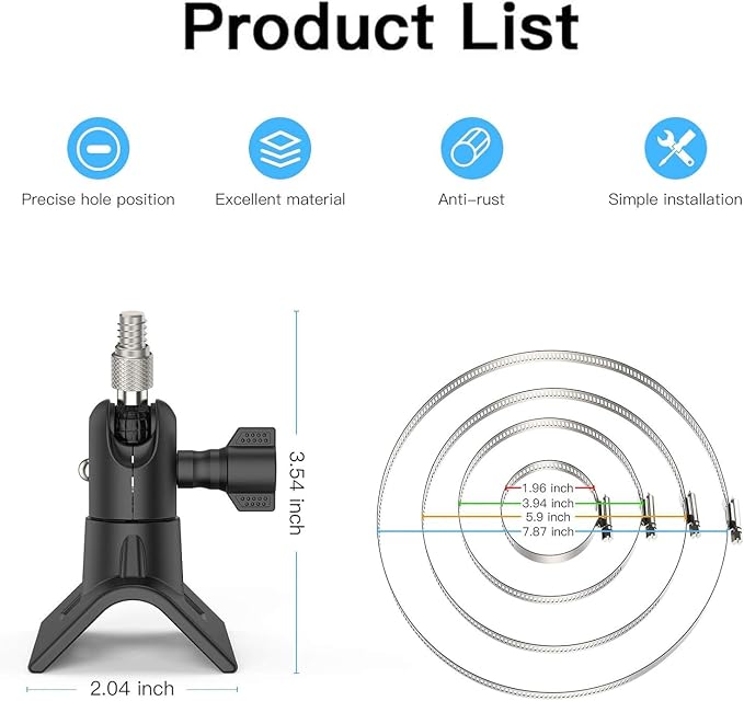 No-Drill Outdoor Pole Mount, Pole Mount Compatible - Image 8