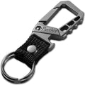 Metal heavy duty key chain carabiner clip bottle opener wrist lanyard ring car by Unknown